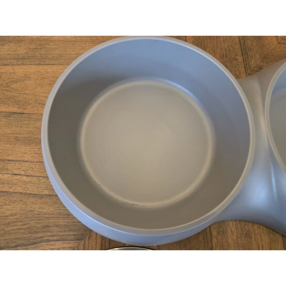 Heavy Duty Double Dog Bowl Feeder Large XL Removable Stainless Steel NWOT